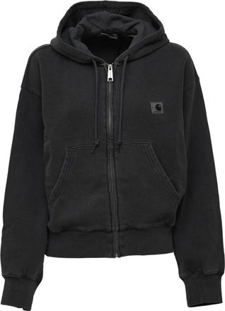 Carhartt Work in Progress Zip-through Hoodie - Dames - Vesten met rits - Zwart - XS - Katoen - Hoodies & sweatvesten