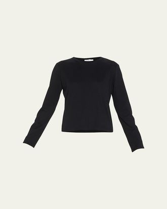 The Row Sherman Cotton Jersey Long-Sleeve T-Shirt