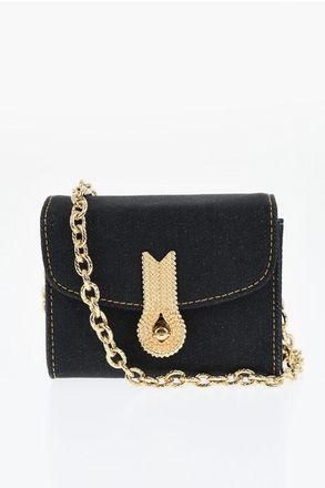 Amato Daniele Denim QUEEN MICRO Mini Bag with Chain Strap size Unica