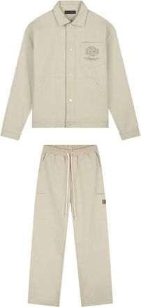 Black Bananas Heren, Jumpsuits & Playsuits, Beige, Maat: M Poliester