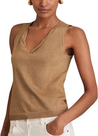 Reiss Sia Metallic Top
