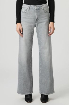 Paige Anessa Wide Leg Jean - 31 In Smokescreen Grey