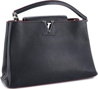 Louis Vuitton Capucines Bag leren MM boekentas - Zwart