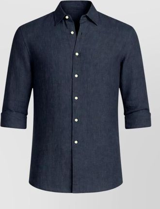 Michael Kors linen classic-fit shirt