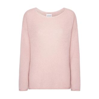 Americandreams Molly LS Star Pullover - Dames - Ronde hals truien - Roze - S/M - Wol - Truien & Vesten