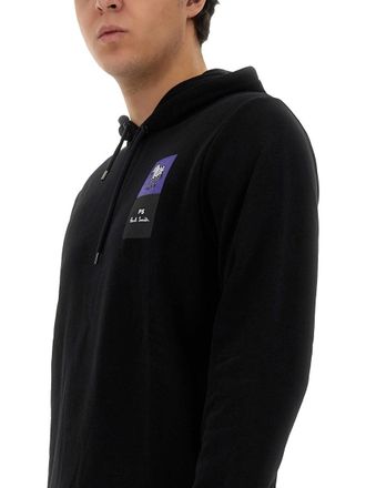 Paul Smith Zebra-Print Organic Cotton Sweatshirt - Black
