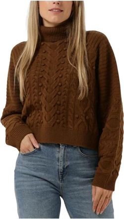 Idano Truien & Vesten, Dames, Bruin, S, Bruine Gasparine Trui en Vest