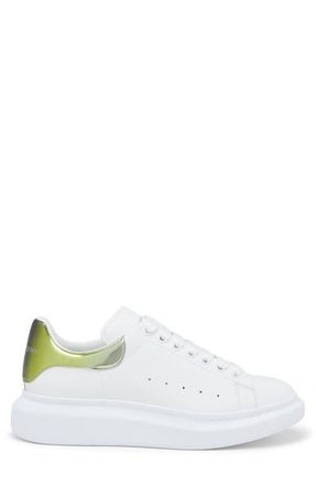 Alexander McQueen Oversize Sneaker in White/Green Degrade at Nordstrom, Size 12Us