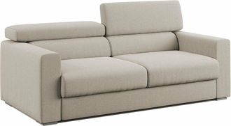 Divani.Store Divani.store - Dylan Divano con pouf estraibile 188 cm panna