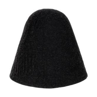 Jacquemus Gorro Cloche de Lana Cloche - Accessories - Mujer - Gris - 58 CM