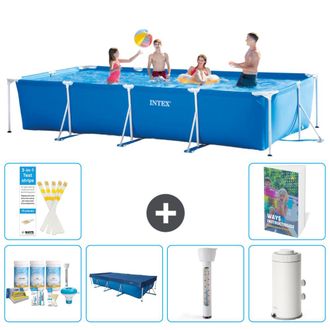 Intex Piscina Con Estructura Rectangular - 450x220x84 Cm - 7-piezas S63