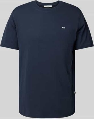 Wood Wood T-Shirt aus reiner Baumwolle in Marine, Größe XXL