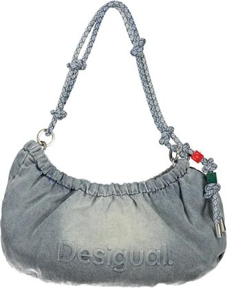 Desigual Half Logo Denim Waverly Tas - Dames - Schoudertassen - Blauw - ONE Size - Denim - Tassen