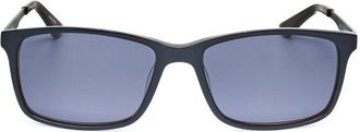 Hackett Mens Blue Rectangular Sunglasses HEK1162