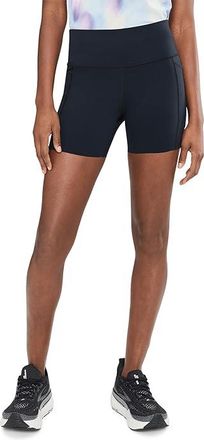 Brooks Chaser 5 Short Tight Womens Shorts Black : 2XL (US Womens 20-22), Nylon/Spandex