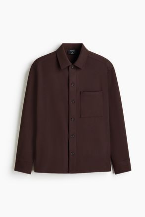 H&M Overshirt mit Four-way-Stretch - Brown