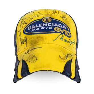 Balenciaga Accessoires, Heren, Geel, M, Katoen, Scribble Cap