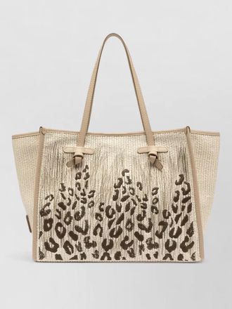 Gianni Chiarini marcella tote bag animal print texture