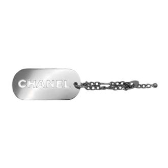 Chanel Pre-owned Jewellery, female, Gray, Size: ONE SIZE Pre-owned Vintage Handbag Charm
