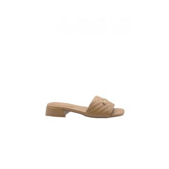 Ga&euml;lle Paris Heeled Mules, female, Beige, Size: 11 US Gacaw01709 Matelass&eacute; Heeled Sandal