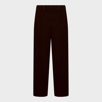 Homme Pliss&eacute; Issey Miyake Mens Trousers Eggplant _pl