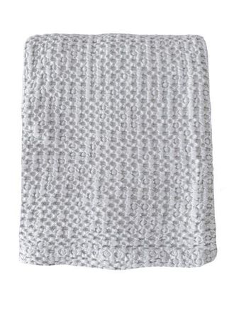 Anaya with Love Stonewashed Cotton Waffle Bed Blanket in Pebble Grey at Nordstrom, Size Large