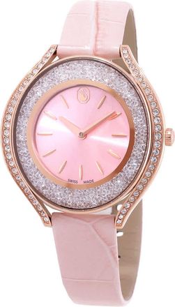 Swarovski Crystalline Quartz Pink Dial Ladies Watch 5730150