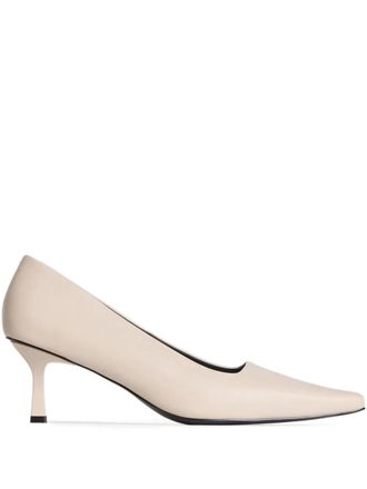 12 Storeez 60mm leather pumps - women - Calf Leather/Goat Skin/Synthetic Rubber - 40 - Neutrals