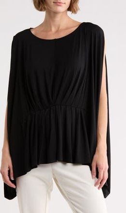 Patrizia Luca Slit Sleeve Top in Black at Nordstrom Rack
