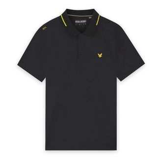 Lyle & Scott Golf 1874 Tipped Tech Polo - Heren - Tops - Zwart - Maat: XS Poliester