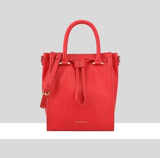 Paul Costelloe Womens Flumendosa Leather Multi Way Bag - Wine - One Size