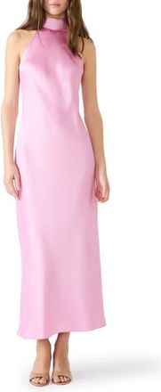 Steve Madden Lara Satin Bias Cut Maxi Dress in Pastel Lilac at Nordstrom, Size X-Small