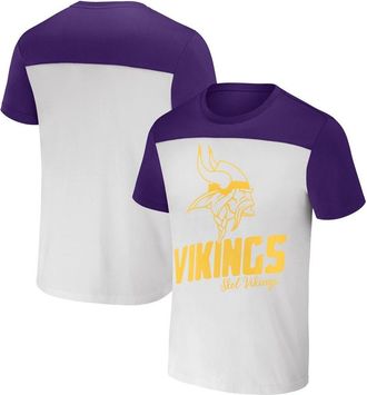 NFL Mens NFL x Darius Rucker Collection by Fanatics Cream Minnesota Vikings Colorblocked T-Shirt at Nordstrom, Size Xxx-Large
