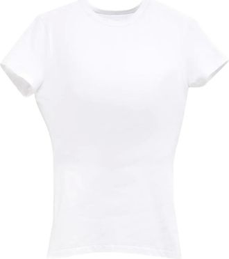 Duran Lantink T-shirt in cotone elasticizzato - Bianco