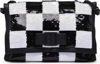 Ferragamo Black Polyester Shoulder Bag
