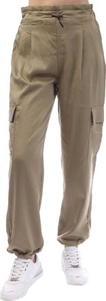 DKNY Dames Zachte Cargo Broek (Beige)