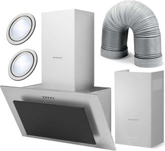 OEM Campana Extractora De Humos 60cm Inox + Negra Bt-209