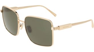 Ferragamo Green Square Ladies Sunglasses SF330S 752 57