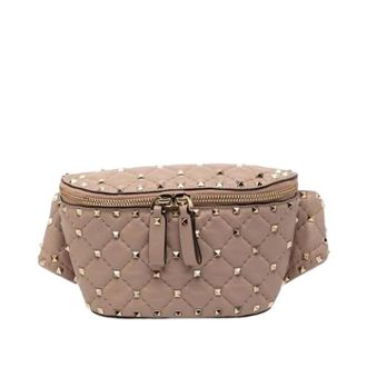 Valentino Pre-owned Belt Bags, female, Brown, Size: ONE SIZE Pre-owned Quilted Nappa Belt Bag