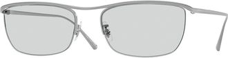 Oliver Peoples OV1381T EZ-Y 5036 Womens Sunglasses Silver Size 55