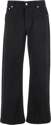 Alexander McQueen Wide Leg Denim Jeans - Heren - Loose Fit Jeans - Zwart - M - Denim - Jeans