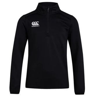 Canterbury Of New Zealand Heren Club Quarter Zip Training Midlayer (Zwart)