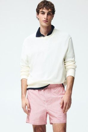 H&M Regular-fit cotton shorts in Red/striped at Nordstrom, Size X-Large