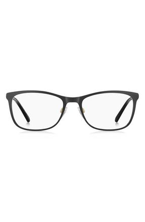 Marc Jacobs 53mm Rectangular Optical Glasses in Matte Black Gold at Nordstrom