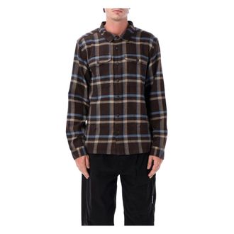 Patagonia Fjord Flanellen Shirt - Heren - Outdoor shirts - Bruin - M - Katoen - Fitness