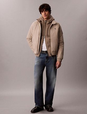 Calvin Klein Sudadera Holgada Con Capucha Y Pelo De Borreguito