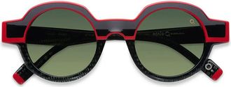 Etnia Barcelona Omar BKRD Mens Sunglasses Size 47