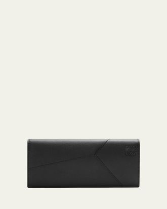 Loewe Mens Puzzle Edge Long Horizontal Wallet in Leather