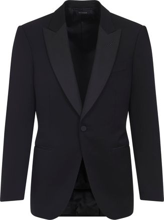 Tom Ford Black Tuxedo Wool Jacket-Uomo
