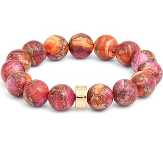 Nest Beaded Stretch Bracelet in Pink at Nordstrom